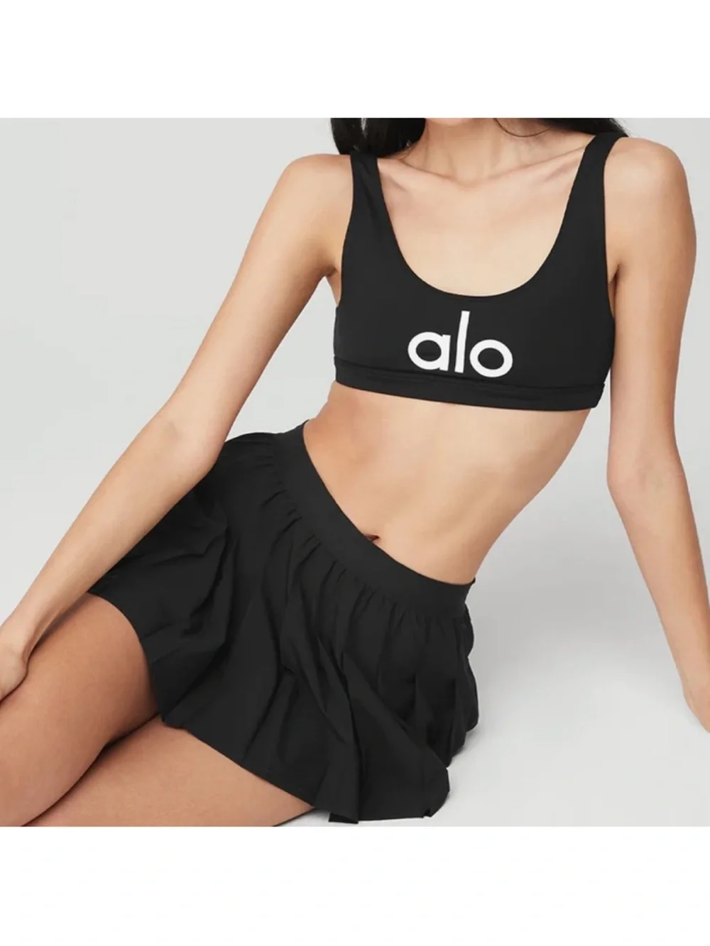 Alo Yoga Varsity Tennis Skirt xxs black